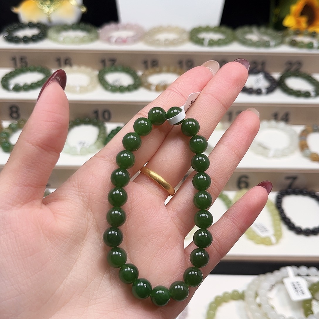 枯***蝶和田玉未镶嵌手链