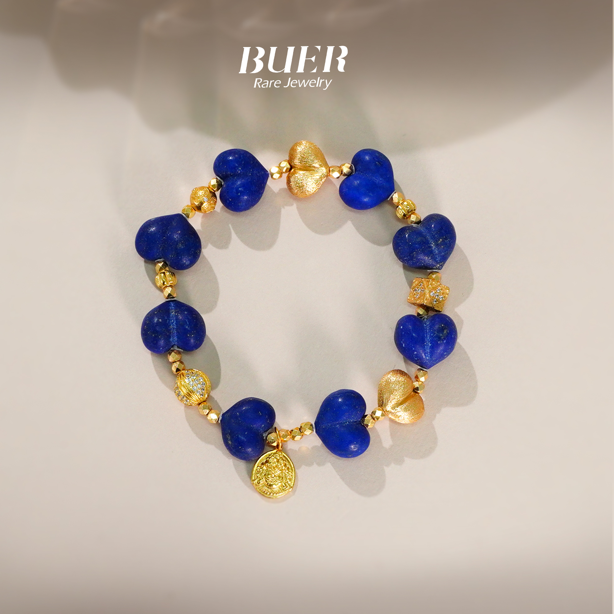 【不二】青金石DIY屁桃手串（多样性发）