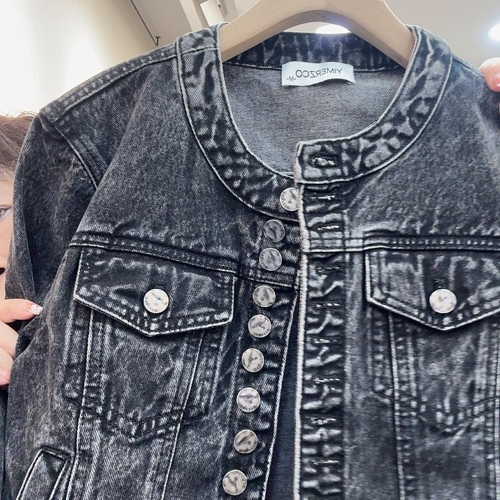 糖***糖69003，牛仔外套，深色M