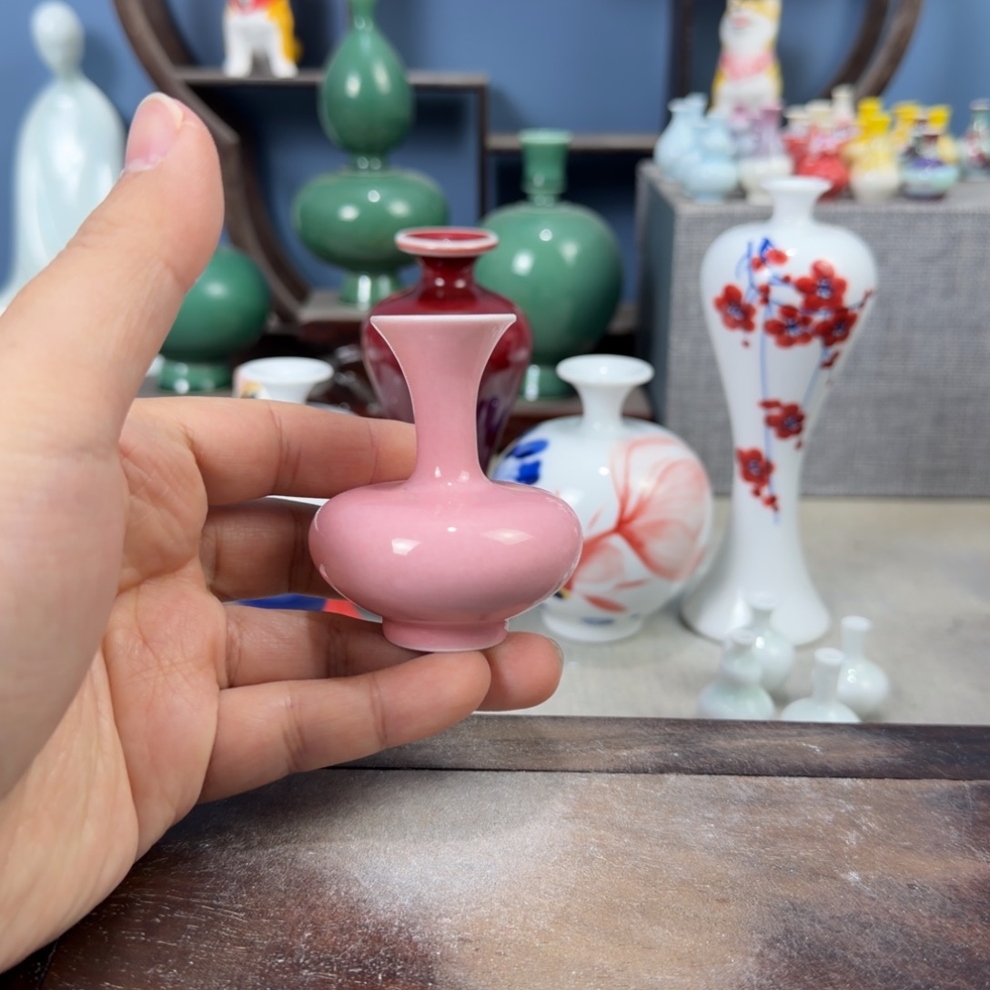 陶瓷手工小花器摆件