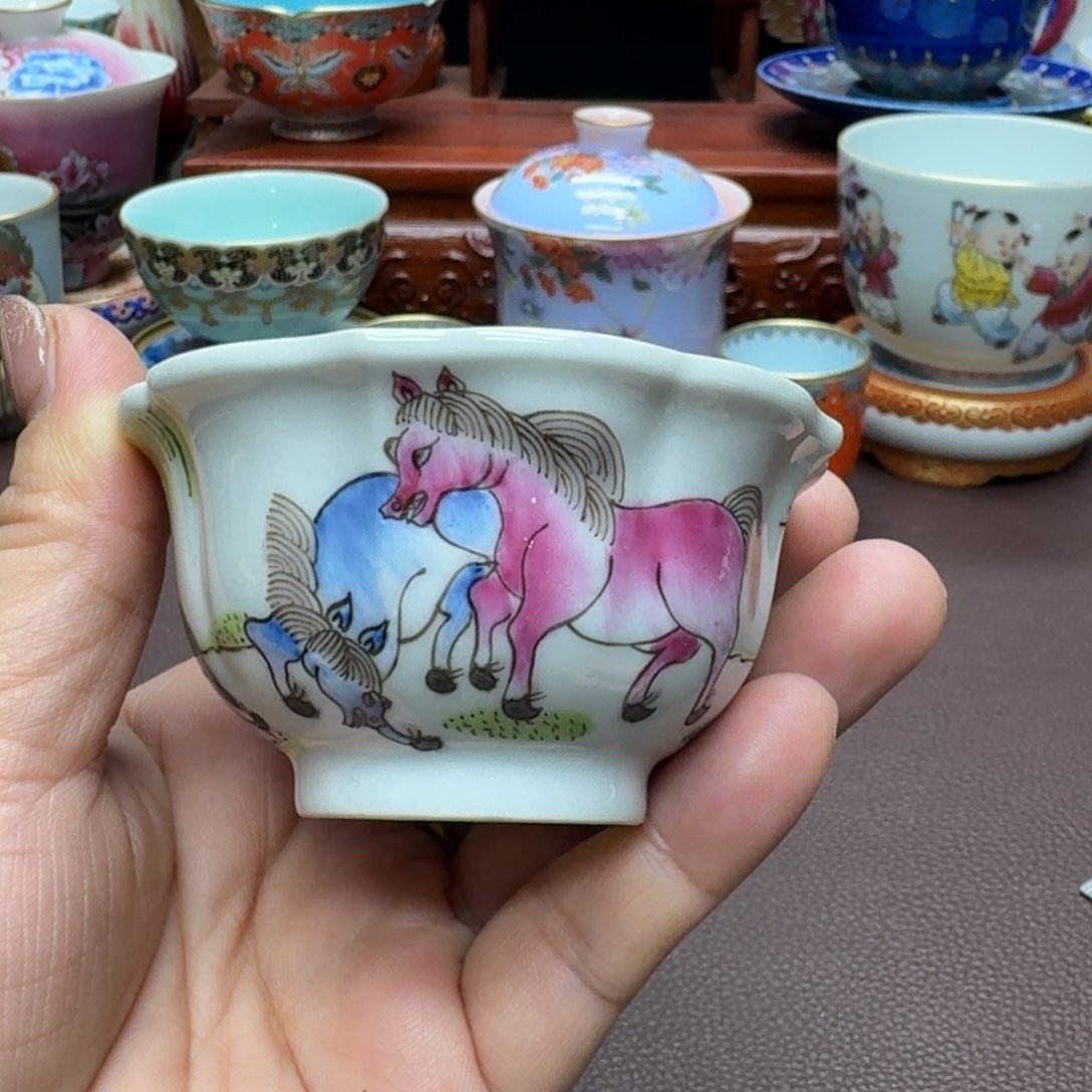 瓷片景德镇仿古手工制作精品展示