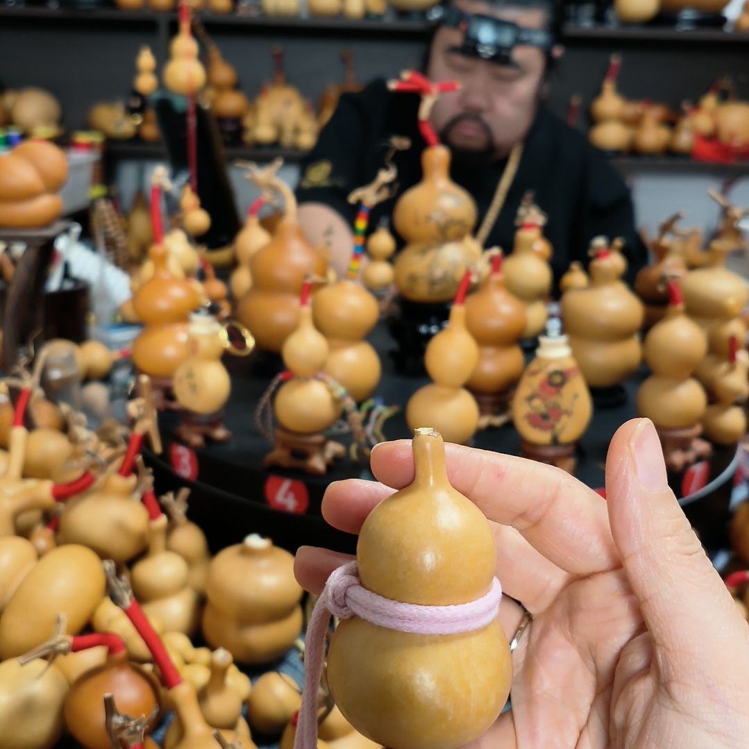 青***椒葫芦福禄双全手把件