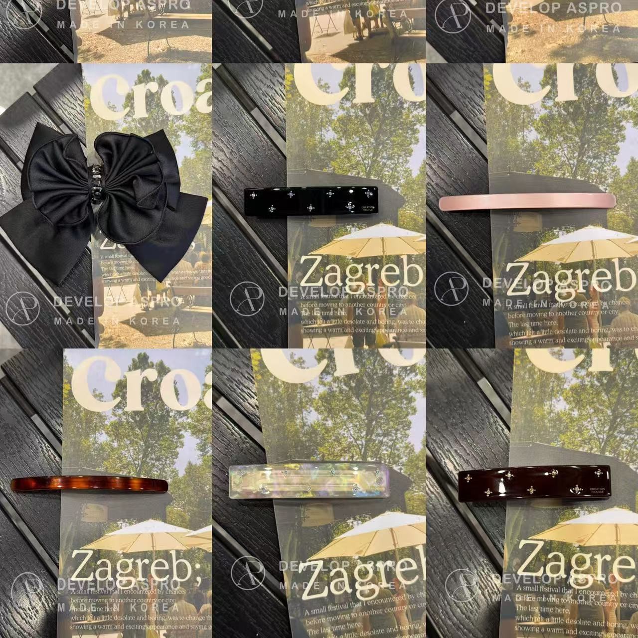 【现货  福利弹簧夹合集】韩国发饰正品爆款百搭弹簧夹QL1