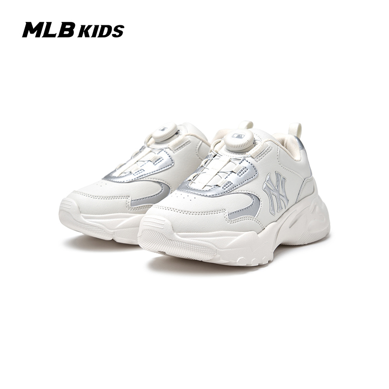 MLB儿童官方男女LOGO潮流百搭时髦旋钮老爹鞋25新流光风7ASHCBA5N