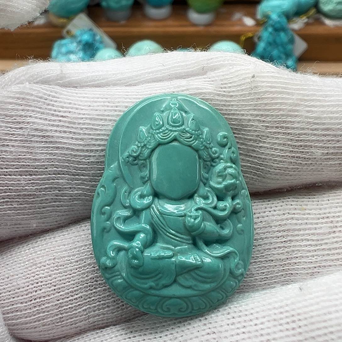 绿松石无相观音 未镶嵌
