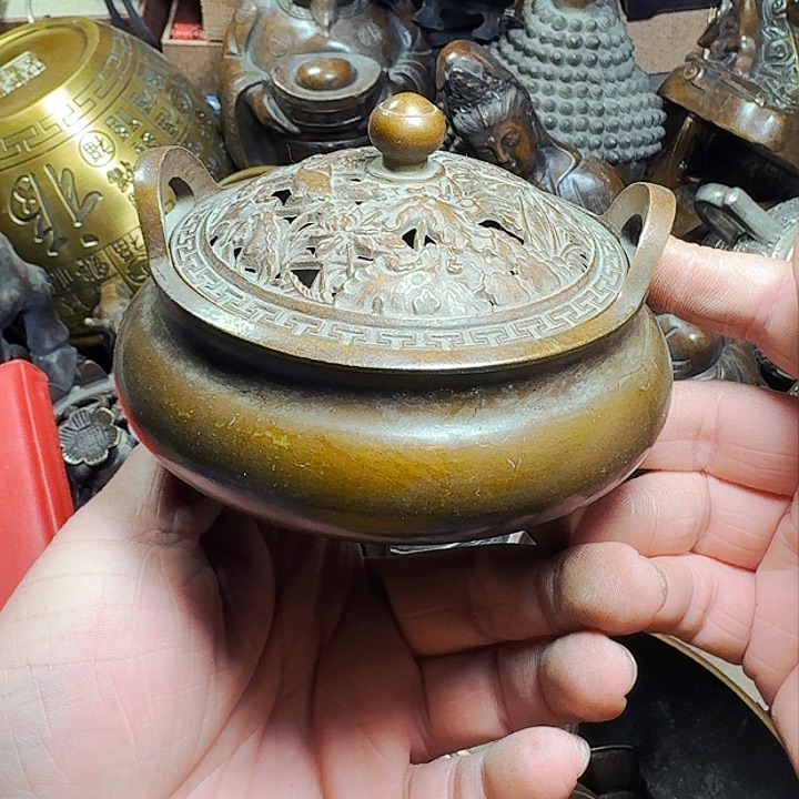 铜器摆件收收藏藏