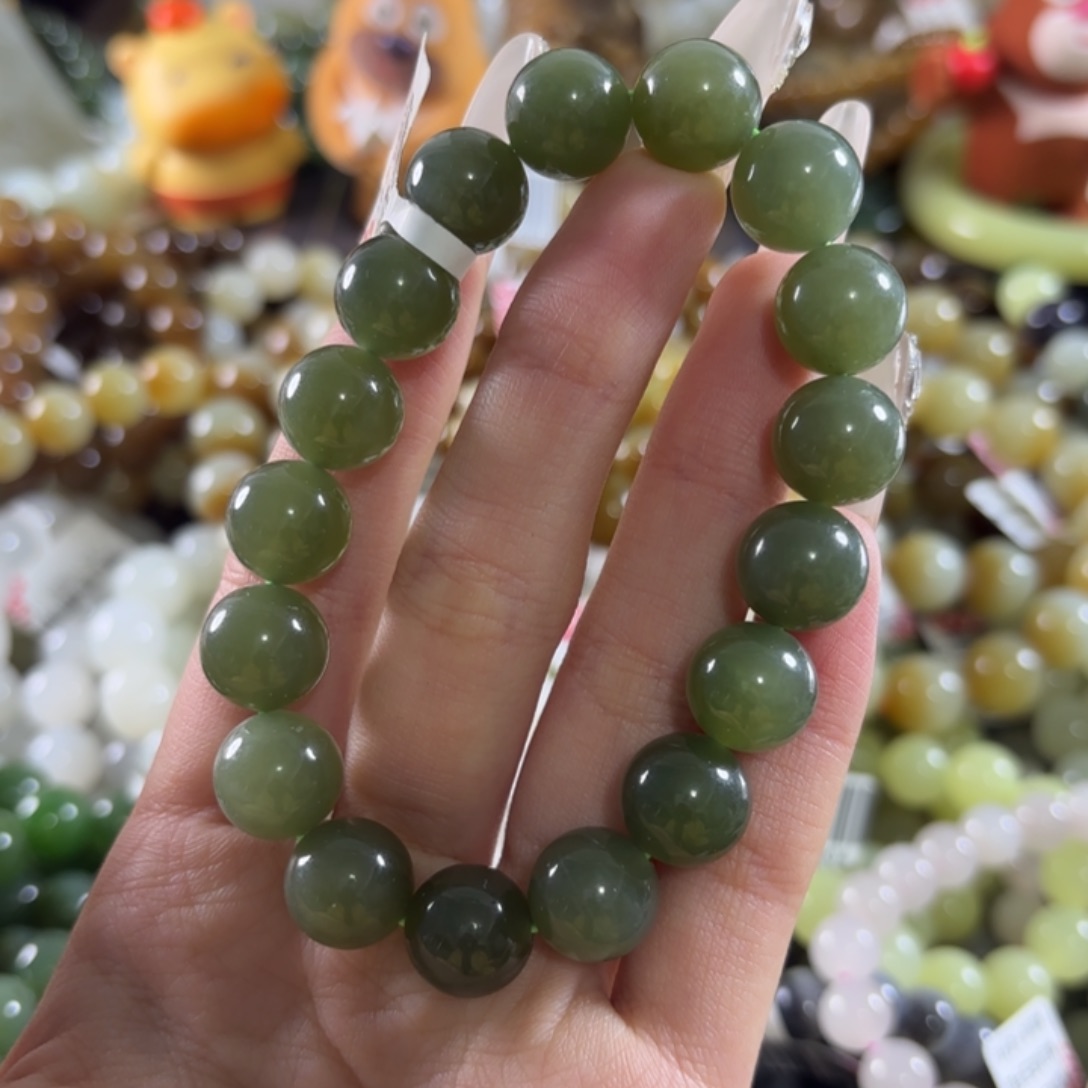 和田玉未镶嵌手链453