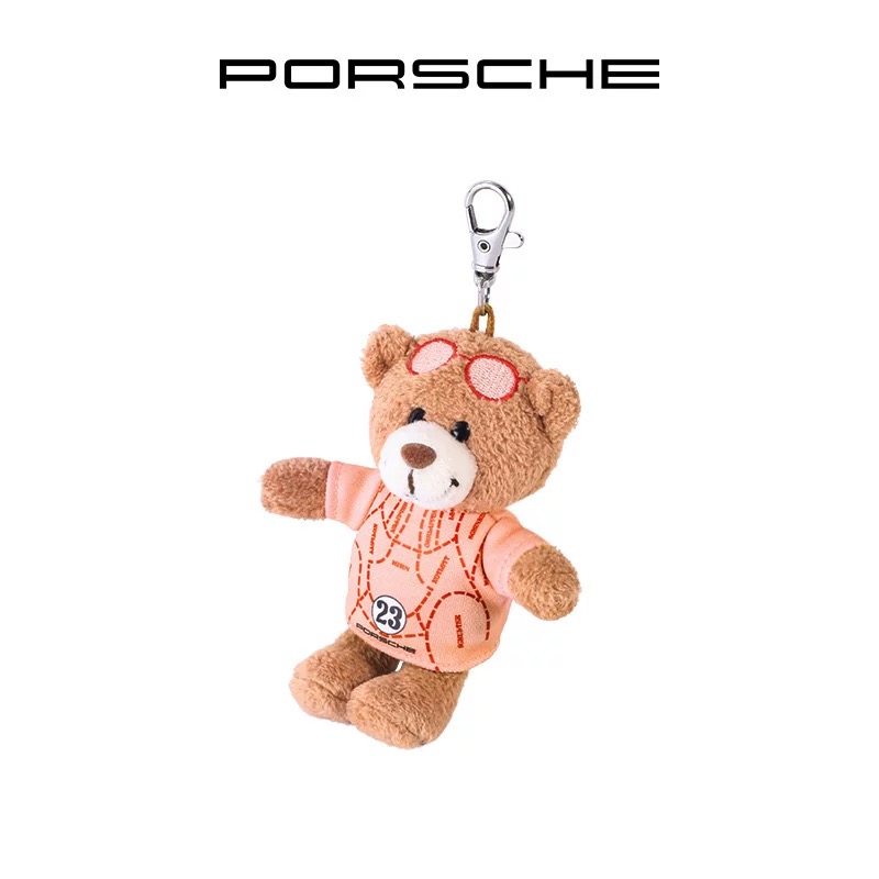 【官方正品】Porsche 保时捷 粉猪系列 泰迪熊挂饰 钥匙圈