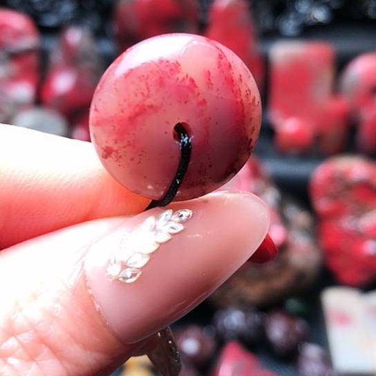 昌化石昌化鸡血石平安扣