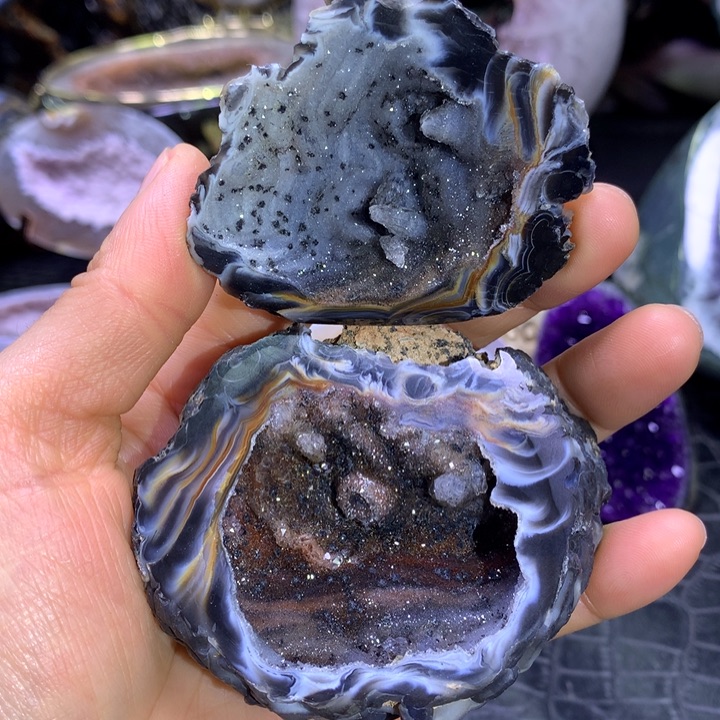 水晶蚕丝流沙盆未镶嵌