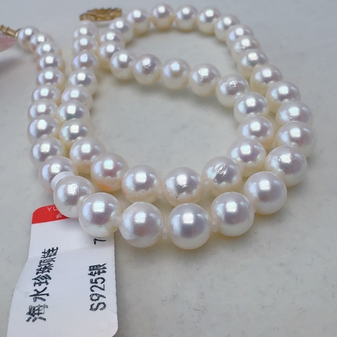 颈饰海水珍珠银S925镶嵌@@yc357