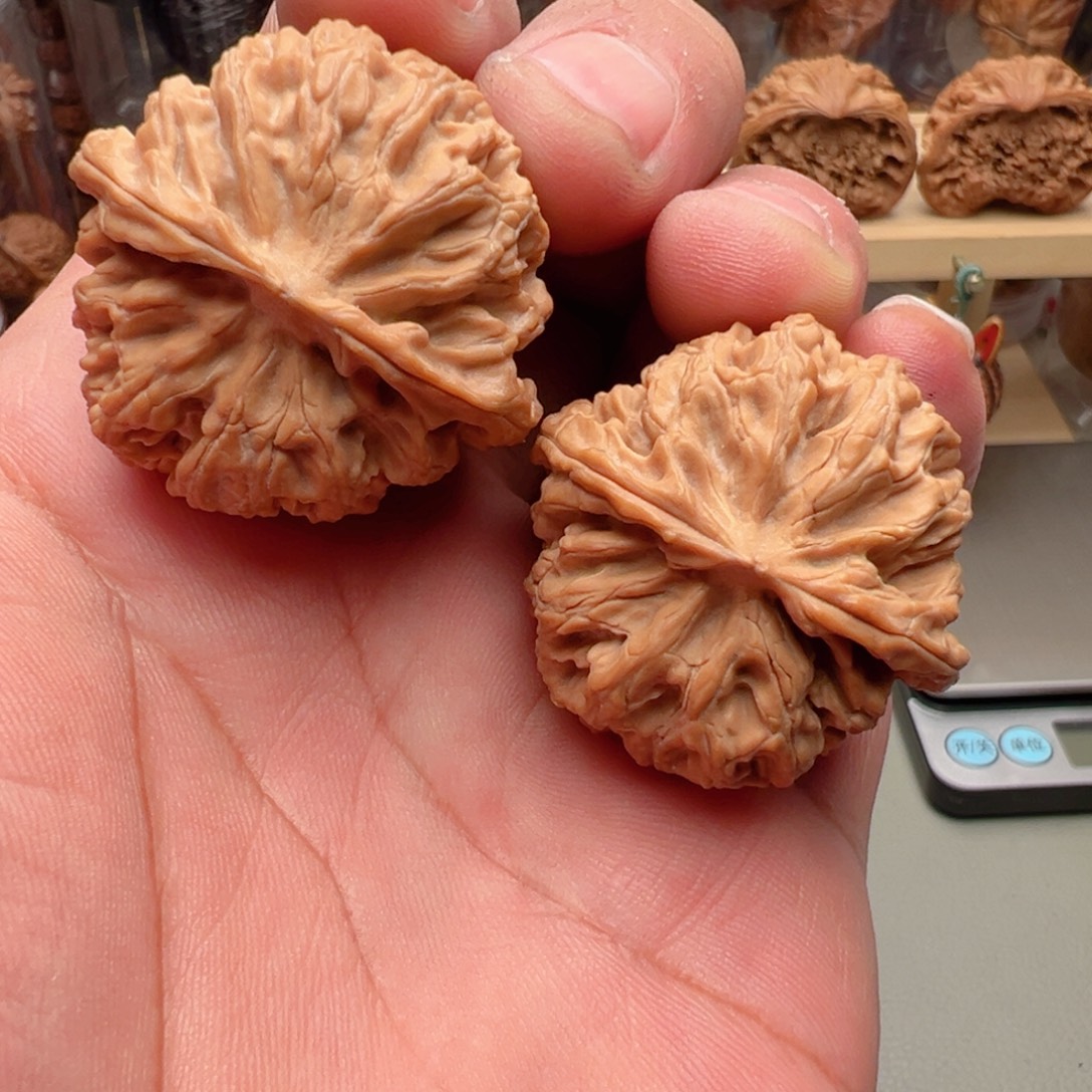 把件文玩核桃38尺全品苹果园