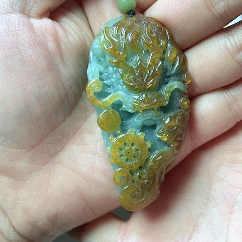 翡翠颈饰未镶嵌芊*天然缅甸翡翠a货