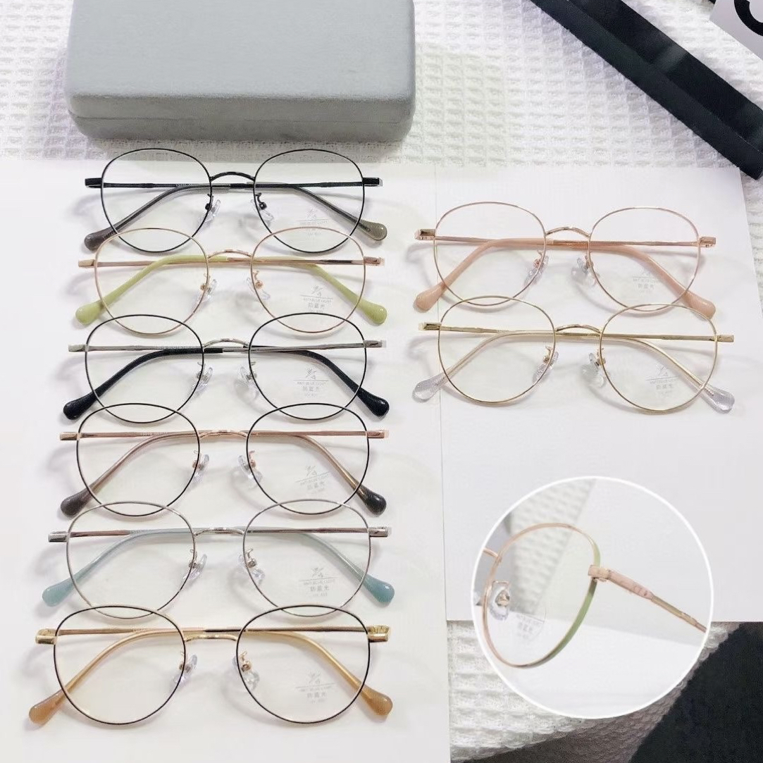 金属复古IP厚圈丝眼镜框