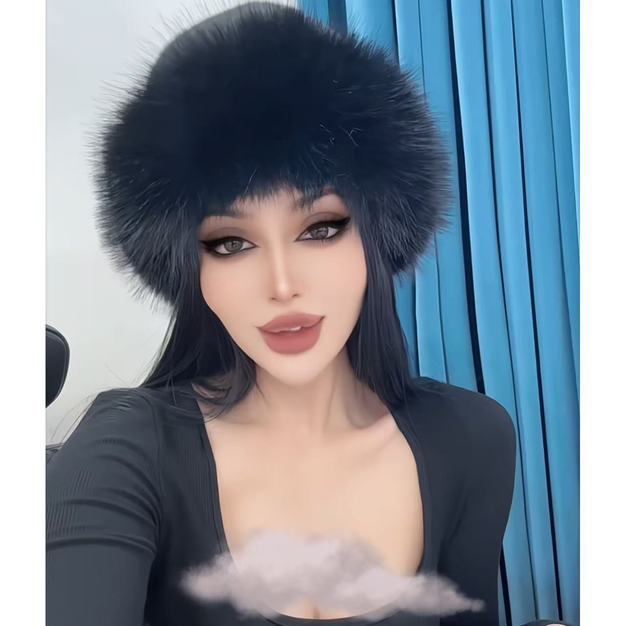 TAFRE欧美毛耳耳帽子