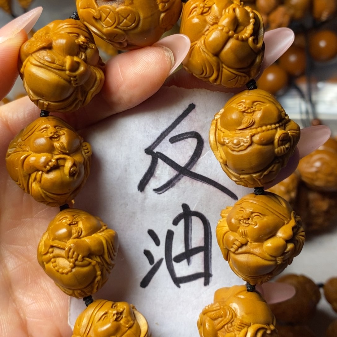 刀***猫橄榄核手串/手链瑞兽财神