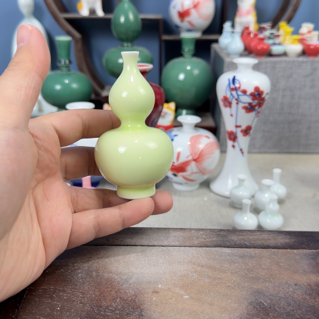 陶瓷手工小花器摆件