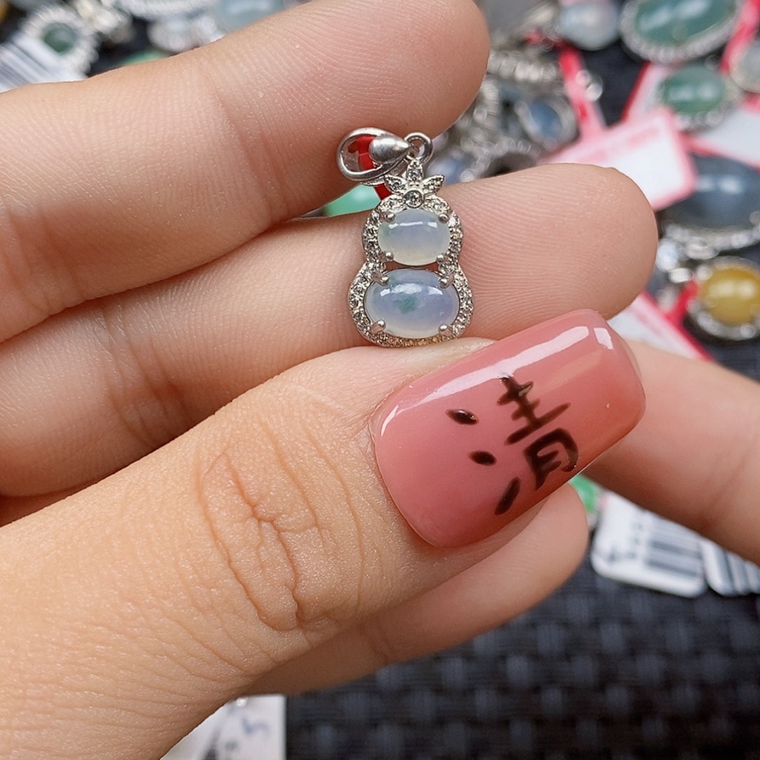 翡翠银S925镶嵌戒指