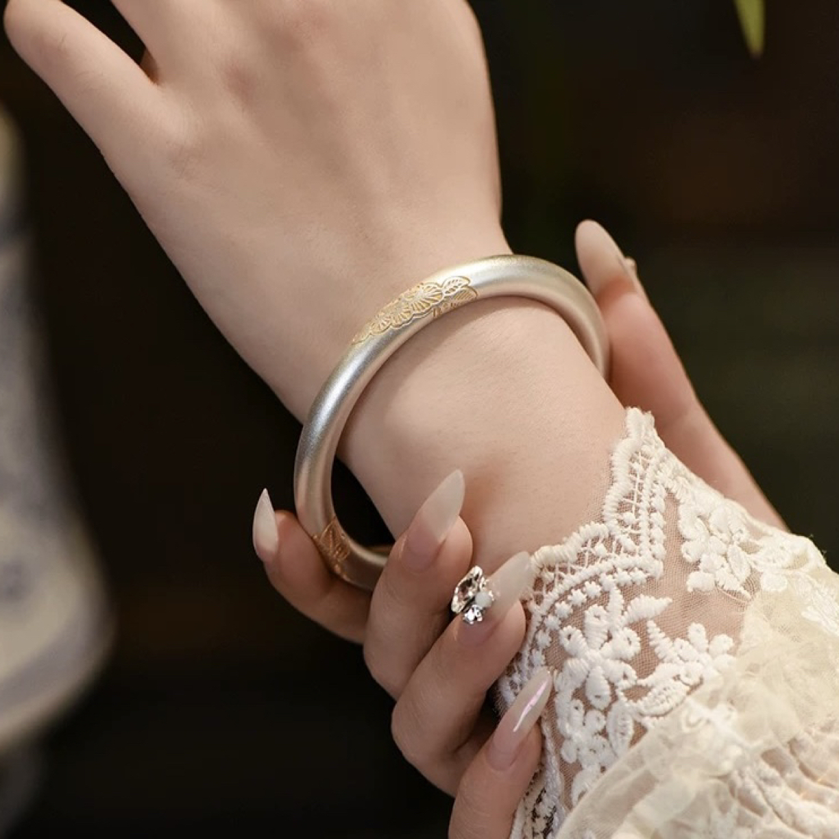 999.9 银【1】 繁华似锦实心手镯