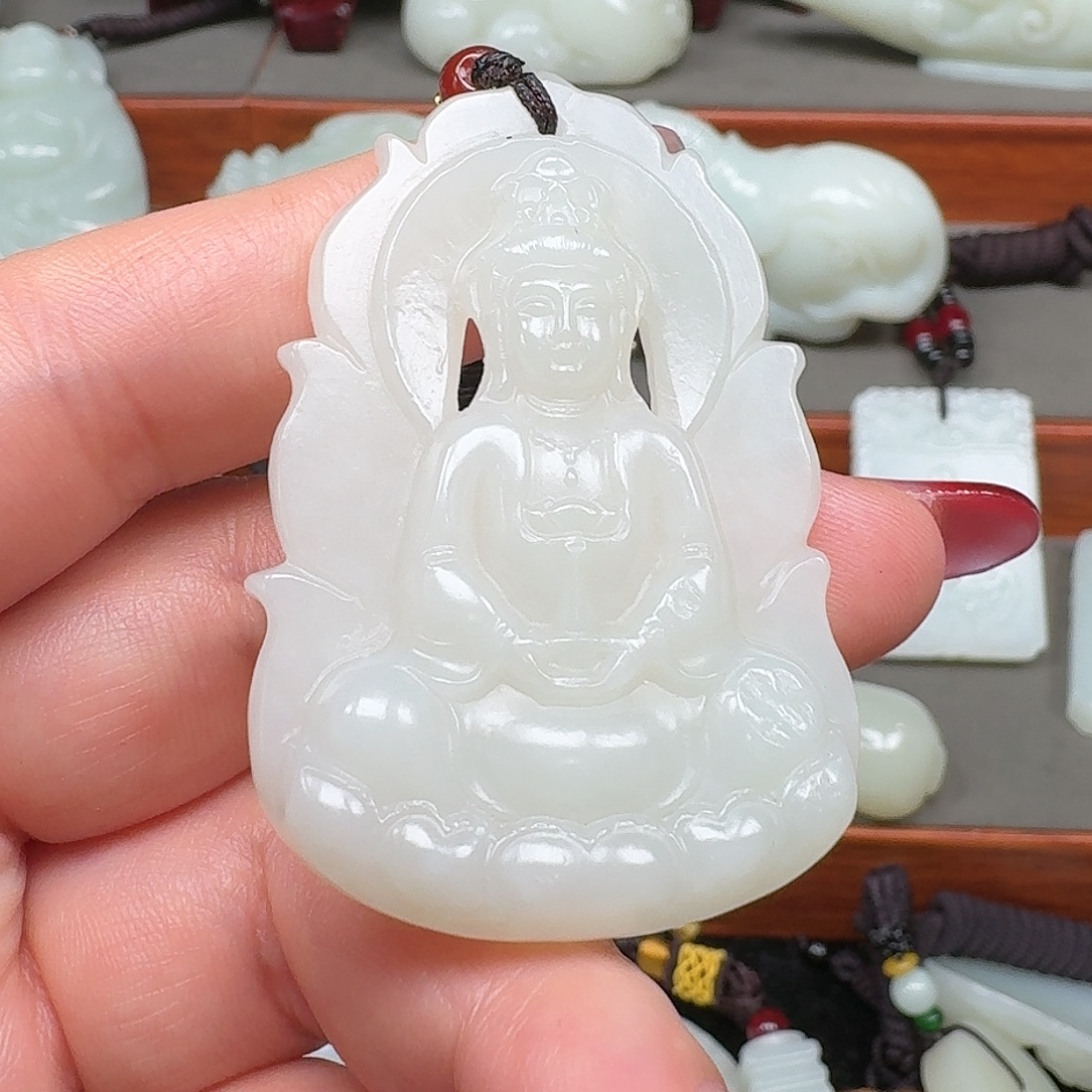 健***福和田玉未镶嵌挂件