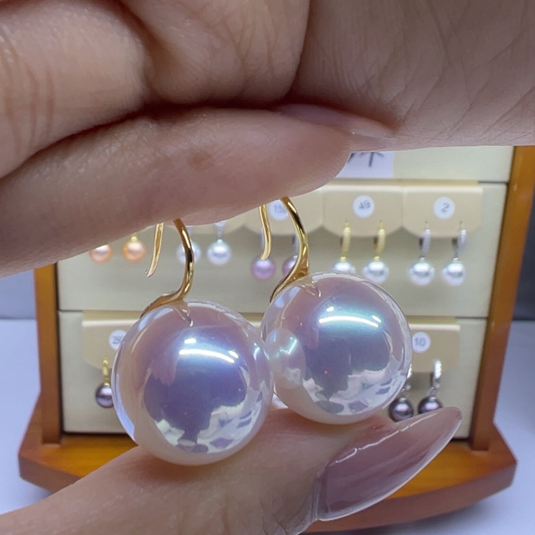 耳饰淡水珍珠银S925镶嵌