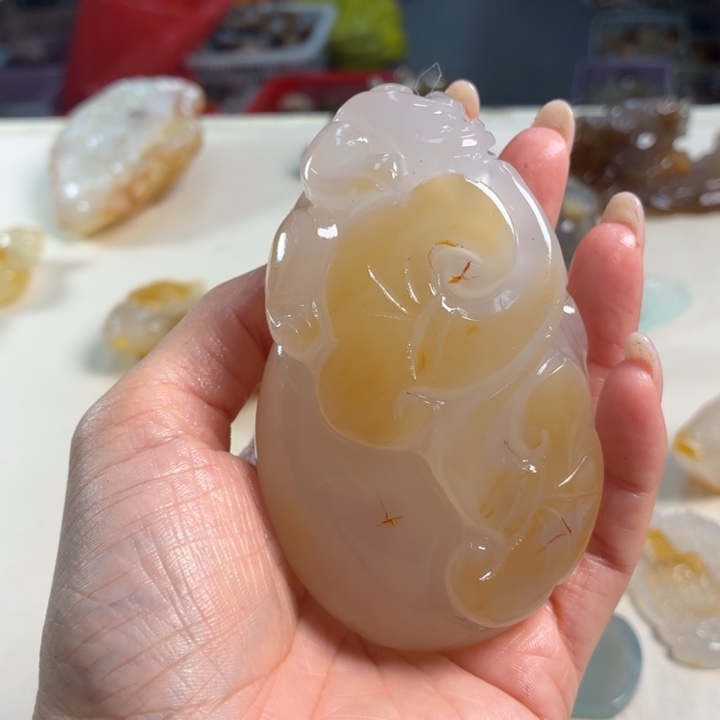 玛瑙/玉髓未镶嵌吊坠(不含链)