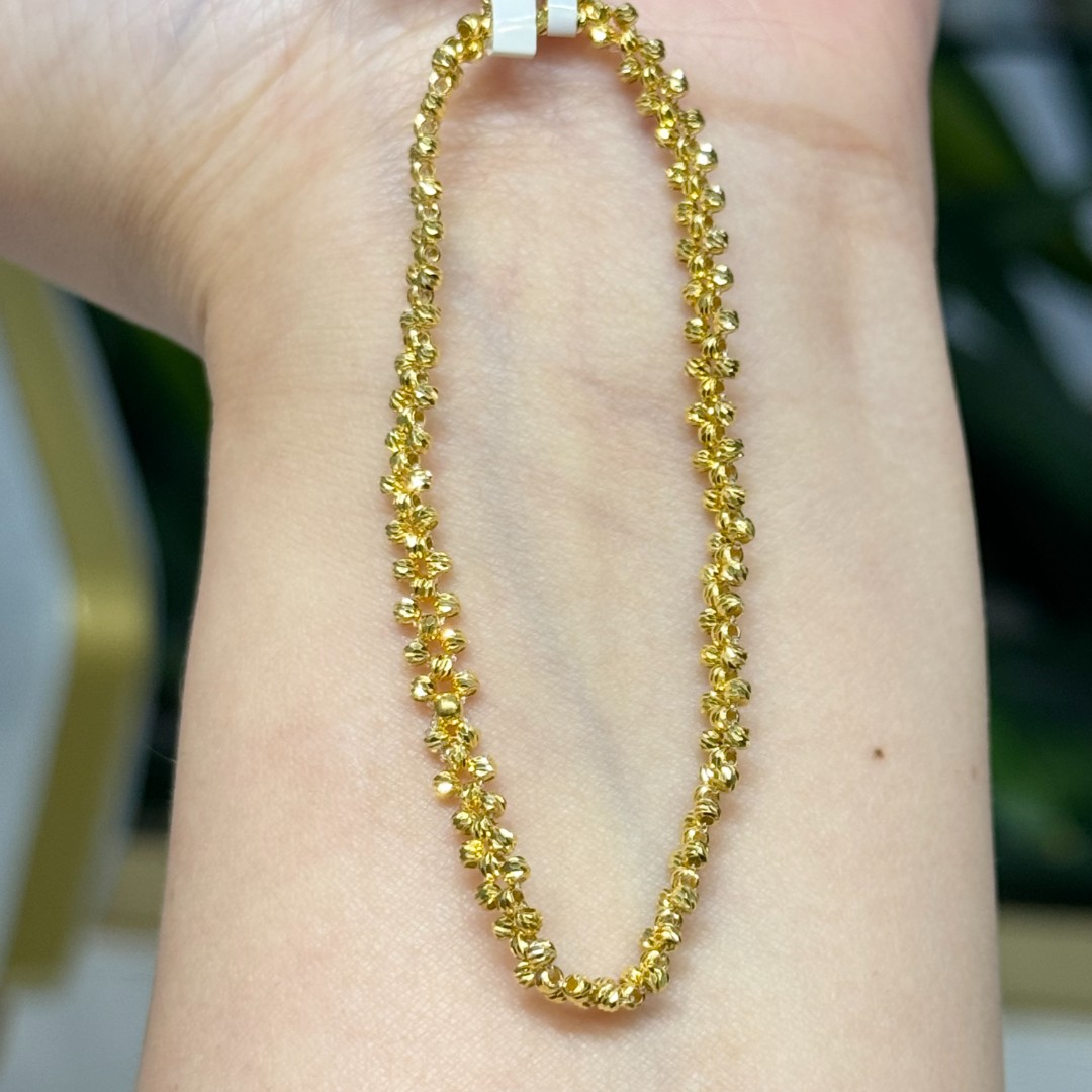 新年上新-X/Q【蕾丝蹦迪手串】 足金999手串5G