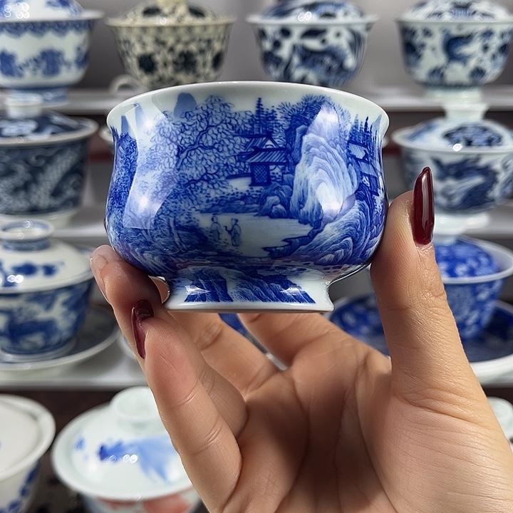景德镇溪山居手工手绘
