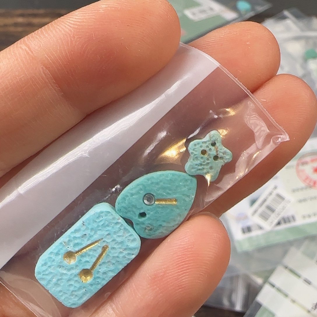 绿松石珠宝半成品未镶嵌