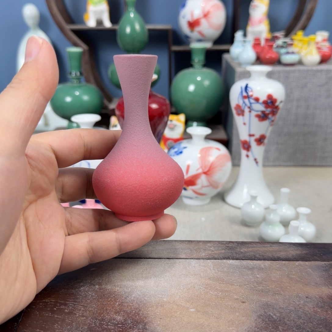 陶瓷手工小花器摆件