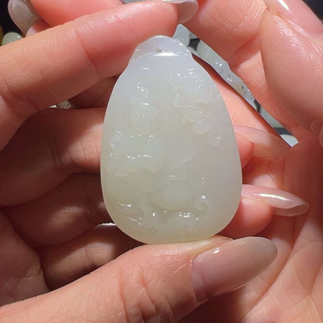 吊坠(不含链)未镶嵌和田玉乄*-