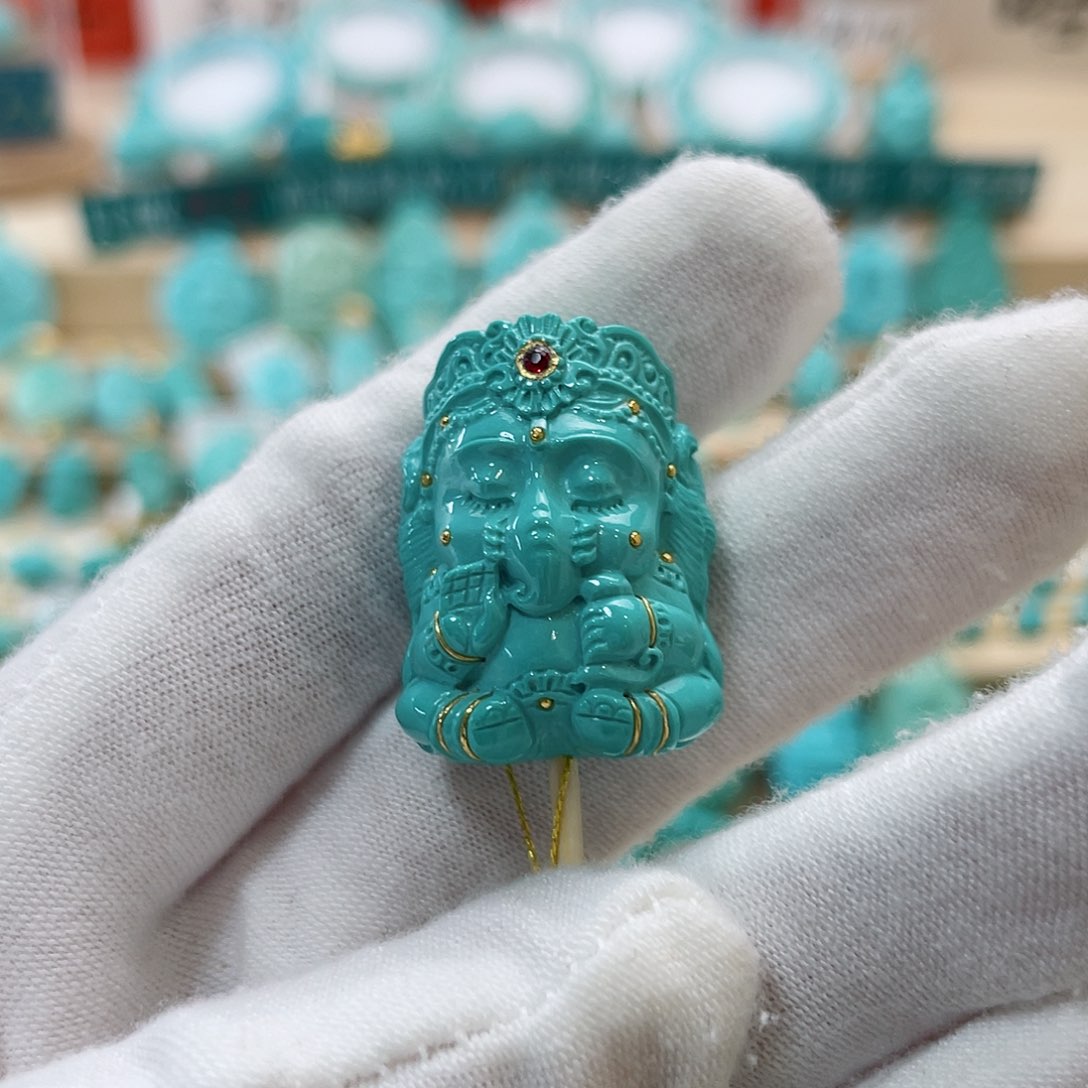 绿松石珠宝奇石未镶嵌