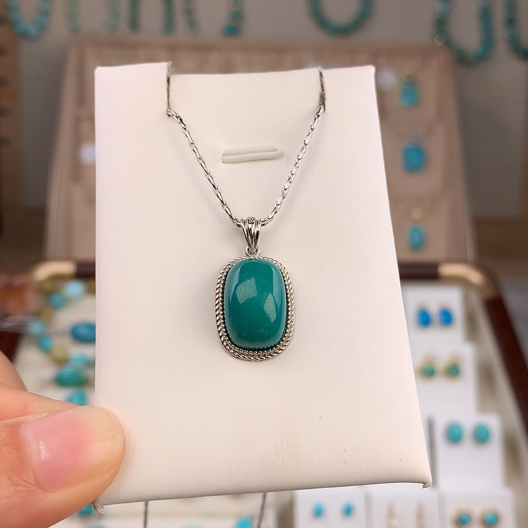 绿松石未镶嵌吊坠(不含链)