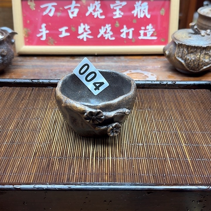 纯手工制作粗陶茶具