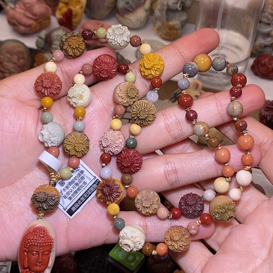 石英质玉（阿拉善玉）未镶嵌手链