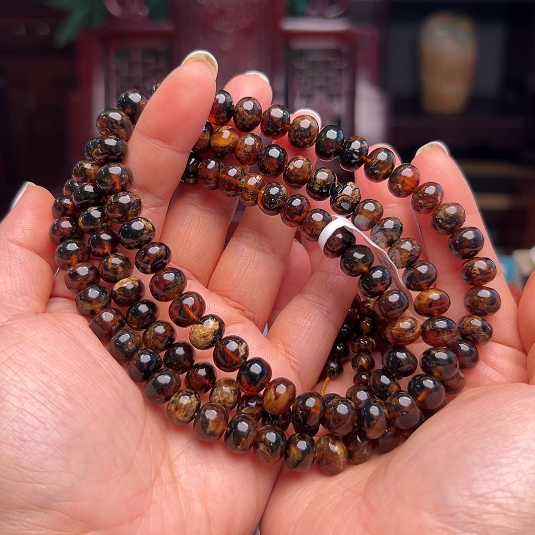 琥珀裸石未镶嵌抚顺琥珀20342。9m m