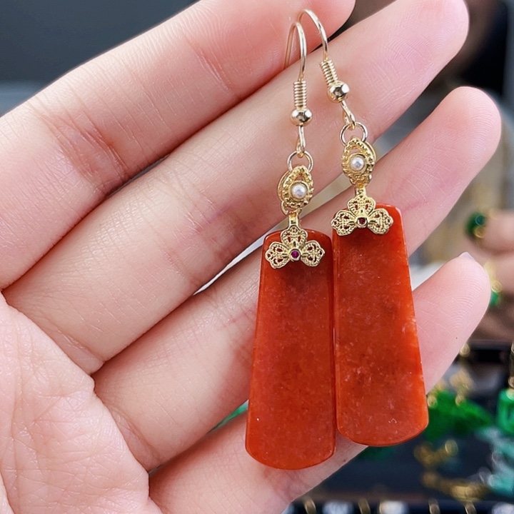 翡翠耳饰未镶嵌饰品