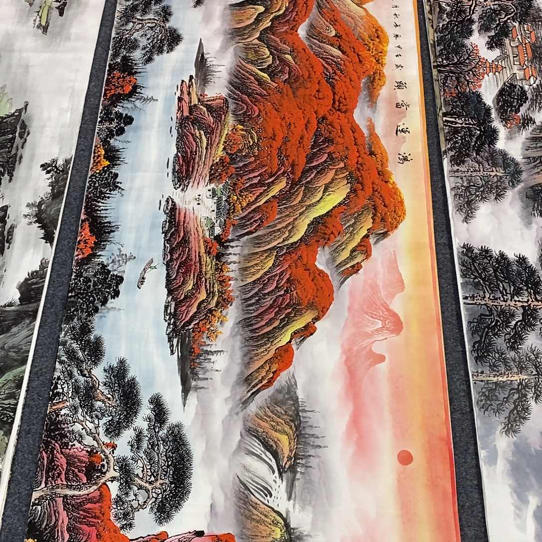 国画画画真的画画