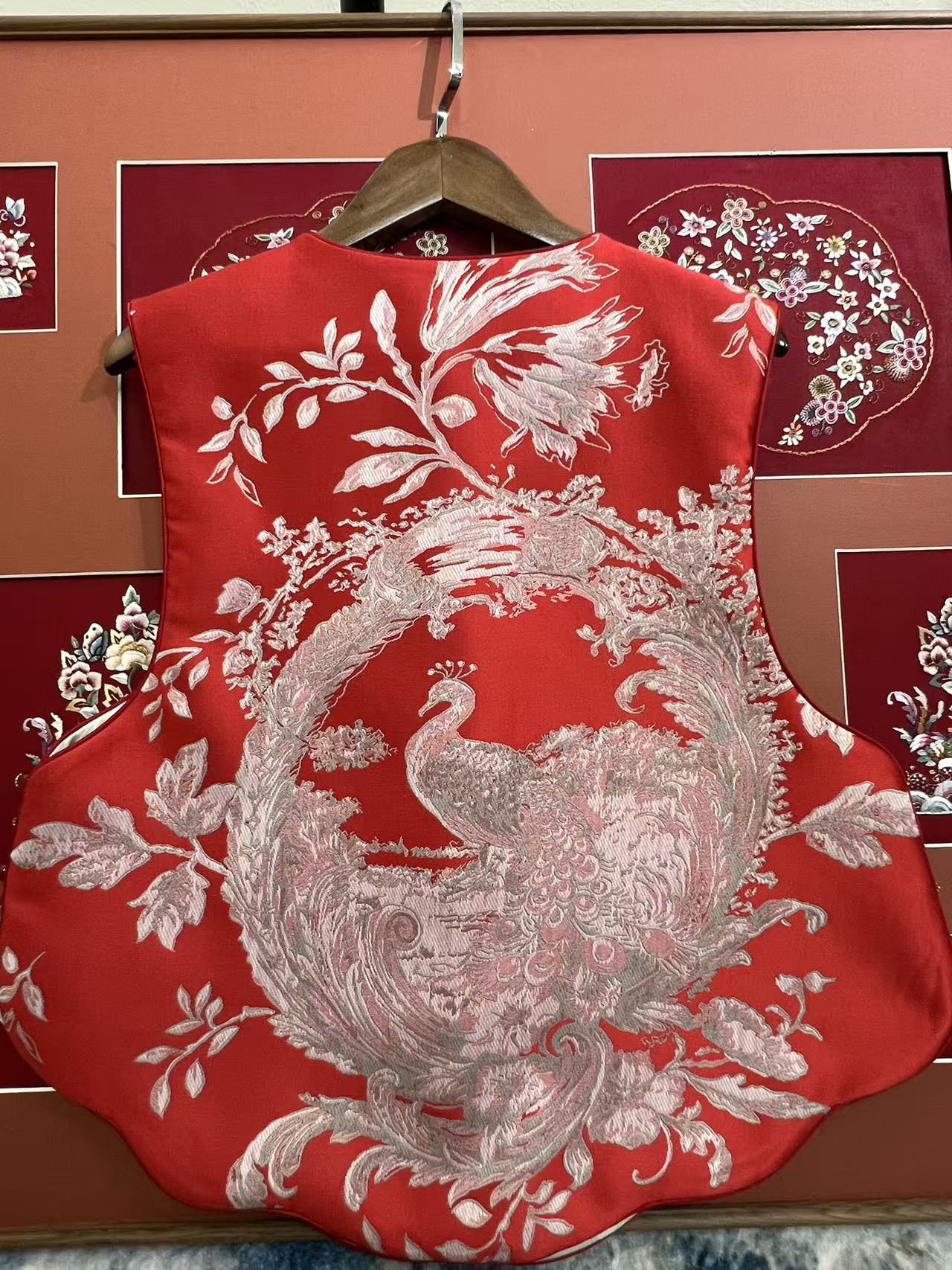 凤引天华新中式国风织金宋锦马甲上衣【三剑客】