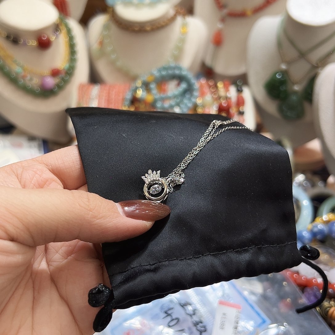 银S925镀金镶嵌吊坠(赠链)玛瑙/玉髓锦**点