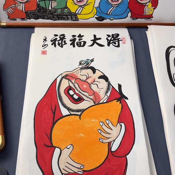 国画纯手绘禅意画作品