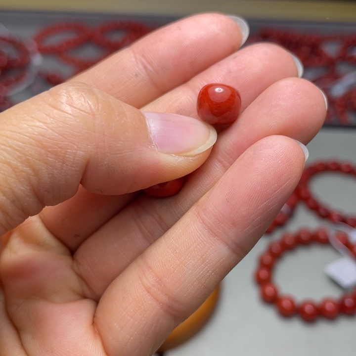 南红玛瑙单珠9未镶嵌