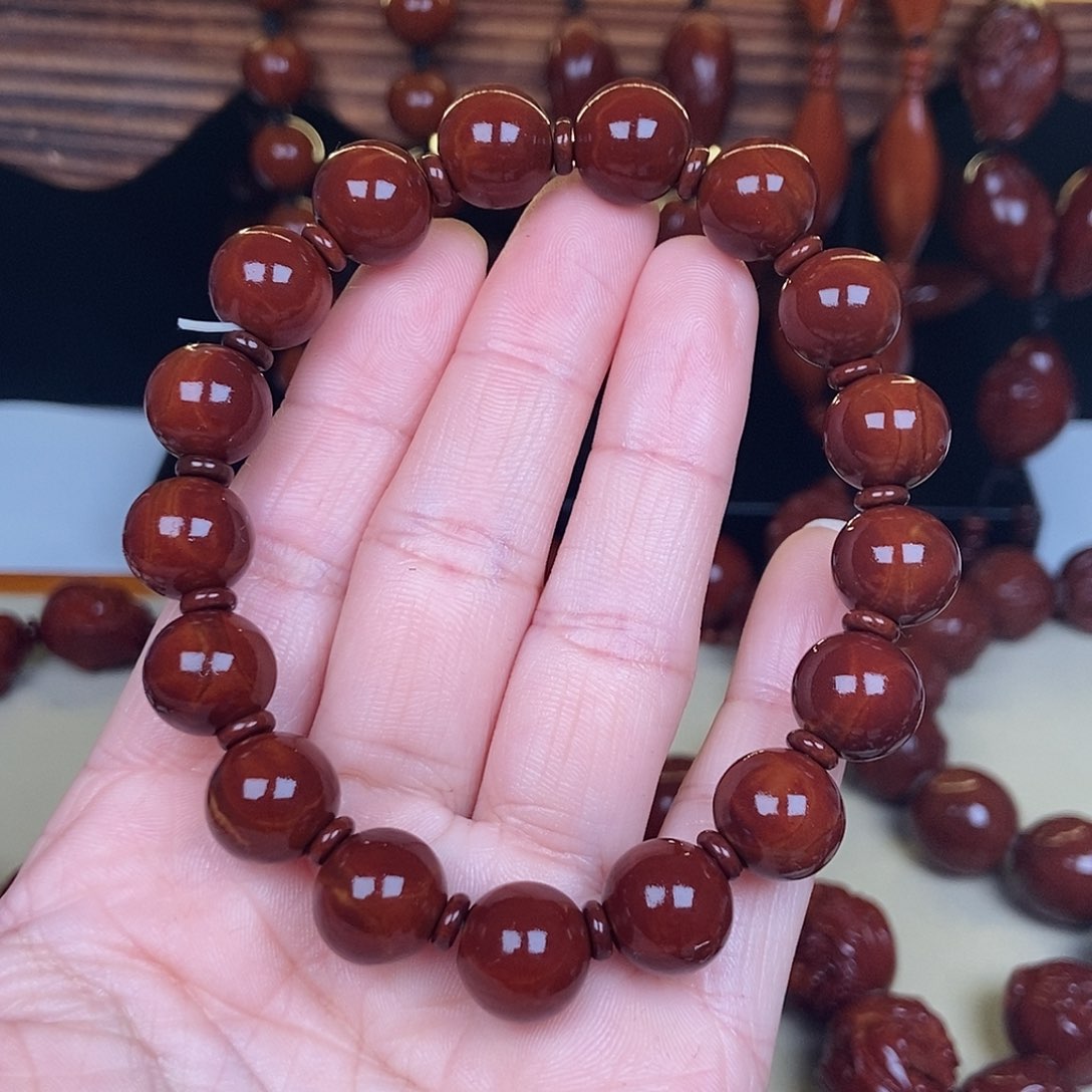 橄榄核吊坠ˋ****.正圆光珠