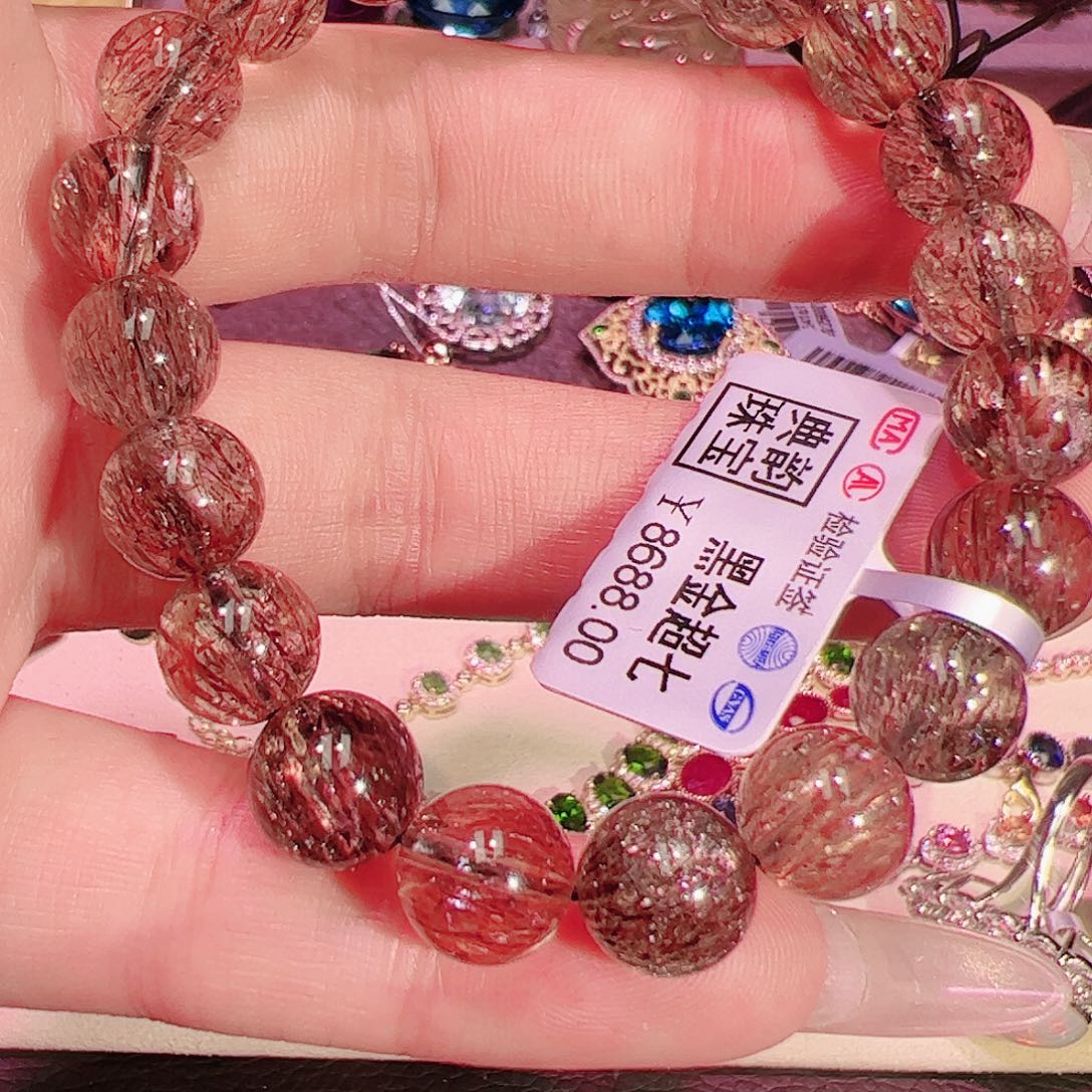 发晶水晶手链未镶嵌