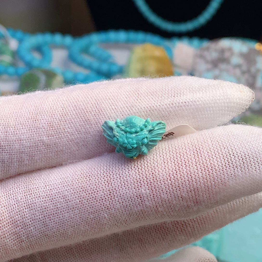 绿松石珠宝奇石未镶嵌乐*涛