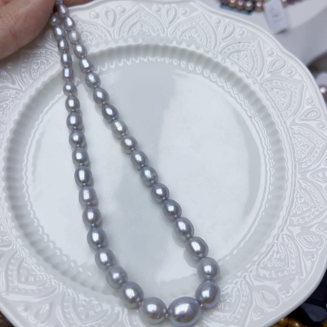 淡水珍珠颈饰银S925镶嵌