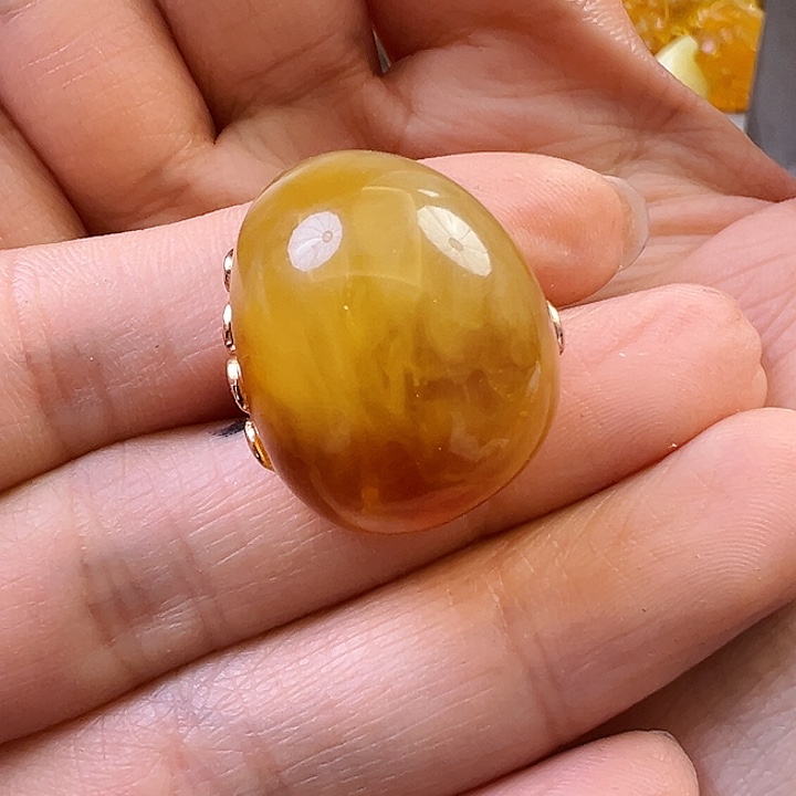 蜜蜡颈饰未镶嵌蜜蜡