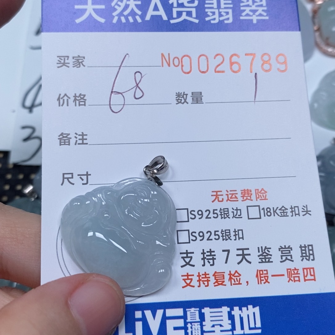 翡翠未镶嵌颈饰天然缅甸翡翠