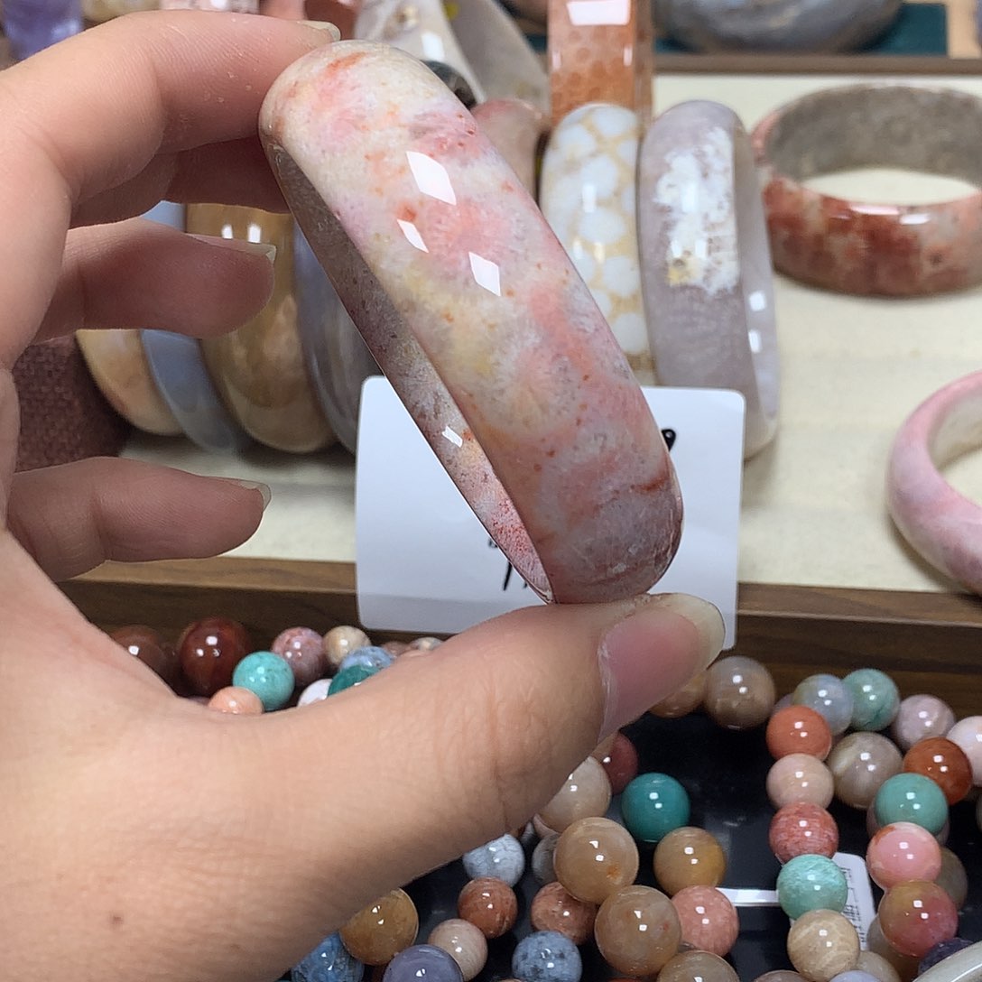 未镶嵌手串硅化珊瑚（珊瑚玉）023