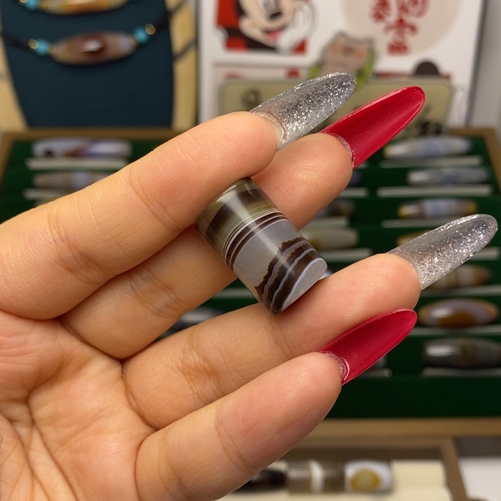 玛瑙/玉髓合金颈饰